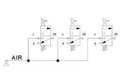 AIR VALVES BUTTON - 3 WAY