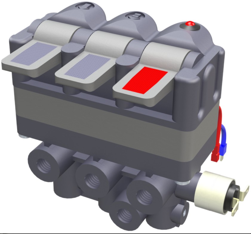 AIR VALVES BUTTON - 3 WAY