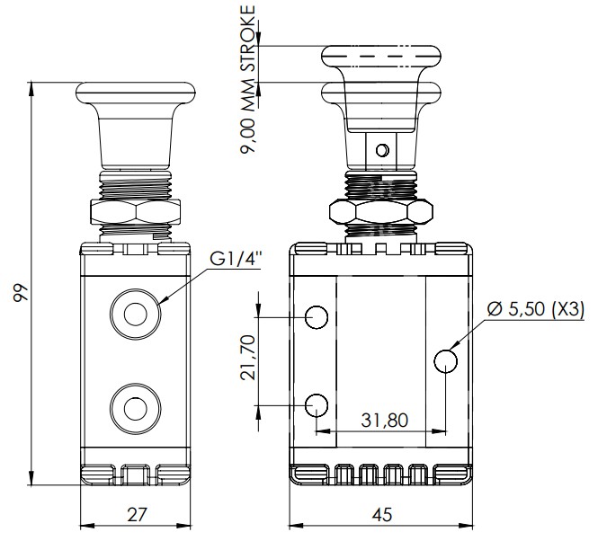 AIR VALVE PUSH BUTTON SPRING