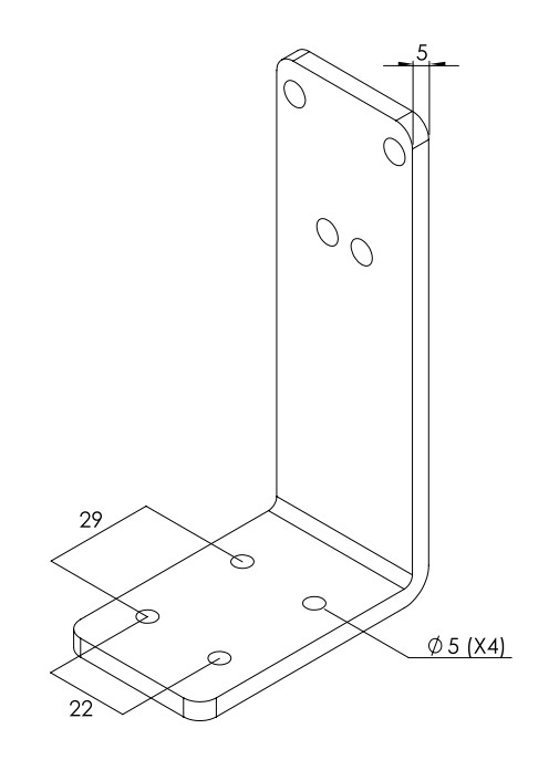 JOYSTICK CONNECTION  BRACKET (METAL)