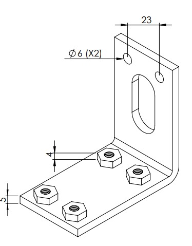 AIR CONTROL BRACKET MULTI JOYSTICK (METAL)