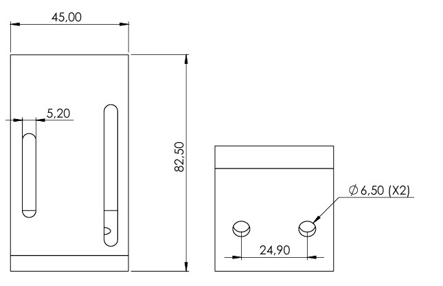 AIR CONTROL BRACKET KNOCK-OFF VALVES